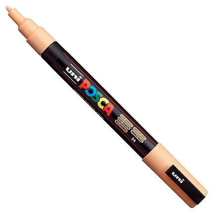 Uni POSCA Light Orange Fine Bullet Tip Paint Pen by Mitsubishi Pencil