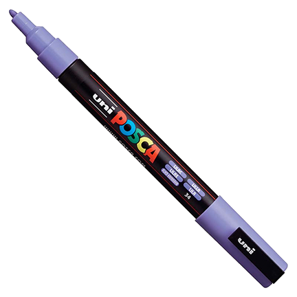 Uni POSCA Lilac Fine Bullet Tip Paint Pen by Mitsubishi Pencil