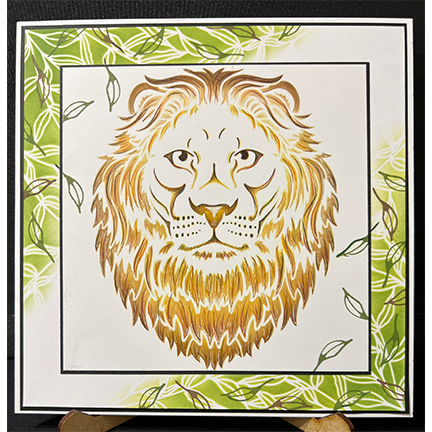 Lion Stencil by Sweet Poppy Stencils