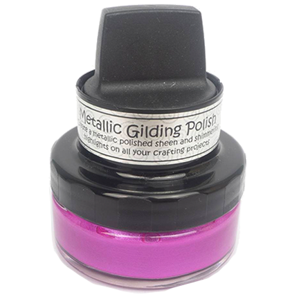Cosmic Shimmer Metallic Gilding Polish, Lush Pink by Creative Expressions