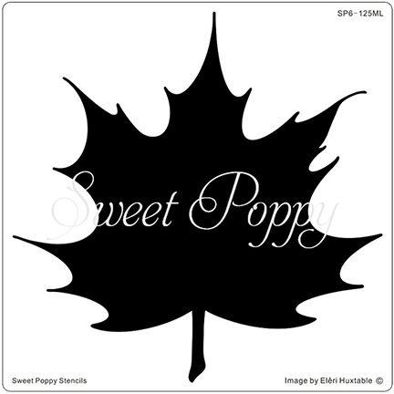 Aperture Leaf Stencil by Sweet Poppy Stencils