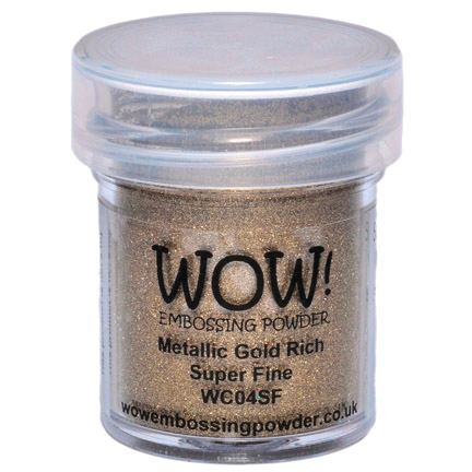 Embossing Powder, Metallic Gold Rich Super Fine by WOW!