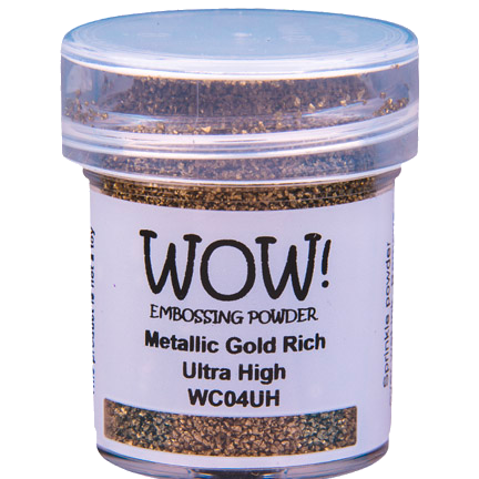 Embossing Powder, Metallic Gold Rich Ultra High by WOW!