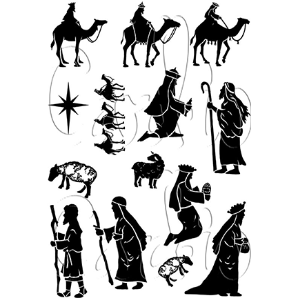 Nativity 3 A6 Stamp Set by Card-io