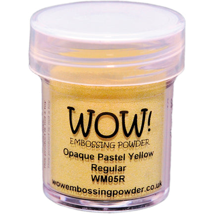 Opaque Pastel Yellow Regular Embossing Powder by WOW!