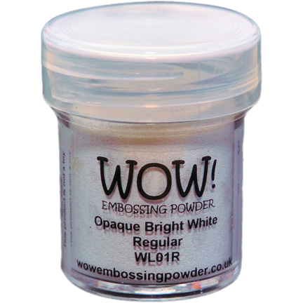 Embossing Powder, Opaque Bright White Regular by WOW!