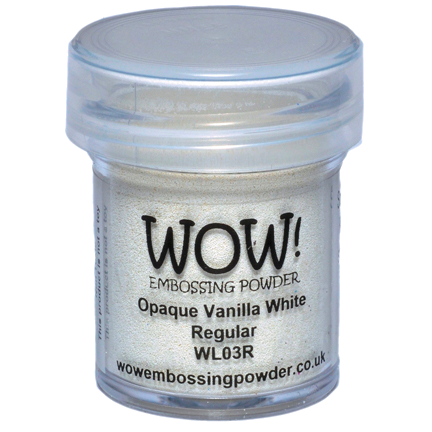 Embossing Powder, Opaque Vanilla White Regular by WOW!
