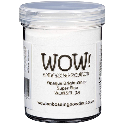 Embossing Powder, Opaque Bright White Super Fine, Large by WOW!