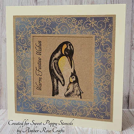 Penguins A6 Stamp Set by Sweet Poppy Stencils