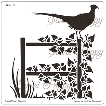 Inspire (Pheasant) Stencil by Sweet Poppy Stencils
