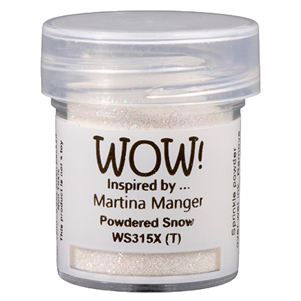 Embossing Powder, Powdered Snow Glitter Mixture by WOW!