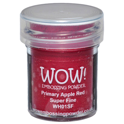 Embossing Powder, Primary Apple Red Super Fine by WOW!