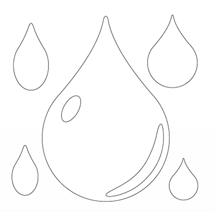 MajeMask Raindrops Stencil by Card-io
