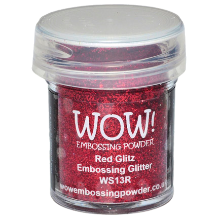Embossing Powder, Red Glitz by WOW!