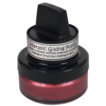Cosmic Shimmer Metallic Gilding Polish, Rich Red by Creative Expressions