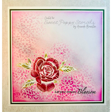 Roses A5 Stamp Set by Sweet Poppy Stencils