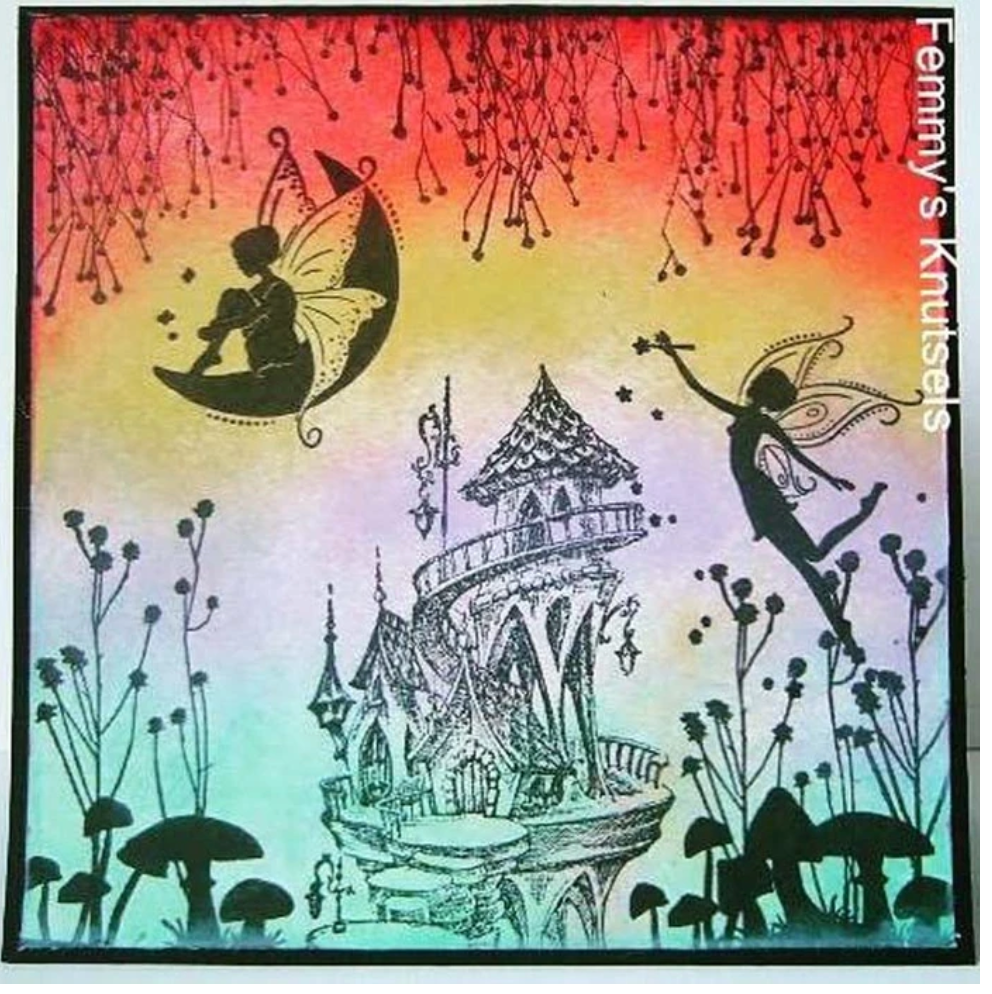Fairy Tale Summer Castle Stamp by Nellie's Choice