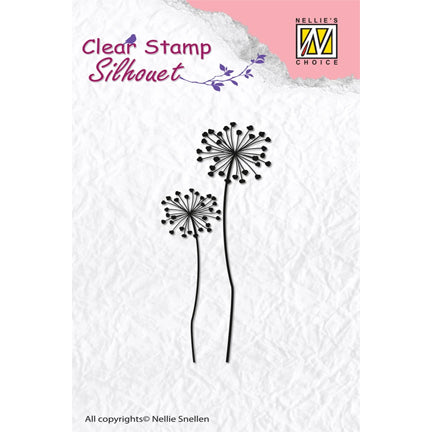 Silhouette Flower 9 Stamp by Nellie's Choice