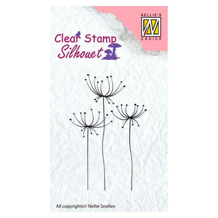 Silhouette Flower 15 Stamp by Nellie's Choice