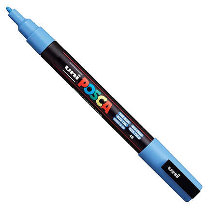 Uni POSCA Sky Blue Fine Bullet Tip Paint Pen by Mitsubishi Pencil