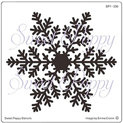 Snowflake Stencil by Sweet Poppy Stencils