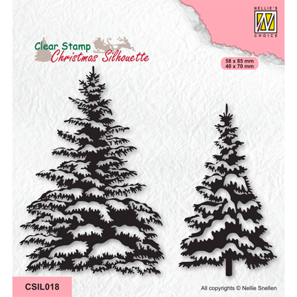 Christmas Pine Tree Stencil
