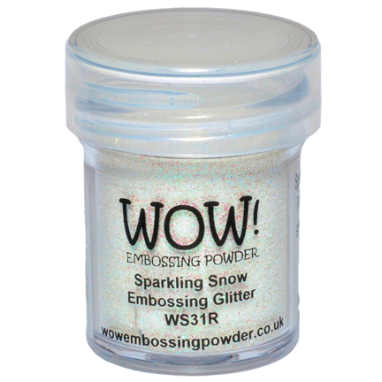Embossing Powder, Sparkling Snow Glitter Regular by WOW!