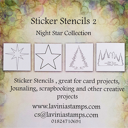 Sticker Stencils 2, Night Star Collection by Lavinia Stamps