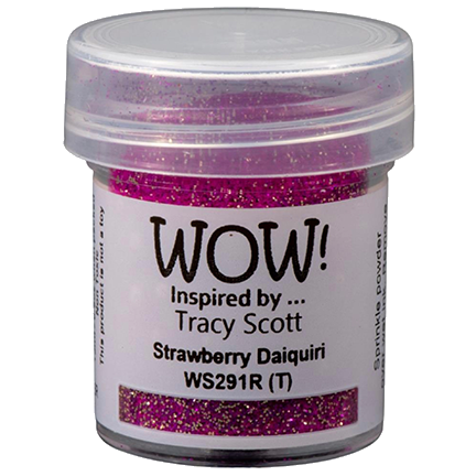 Embossing Powder, Strawberry Daiquiri Glitter by WOW!