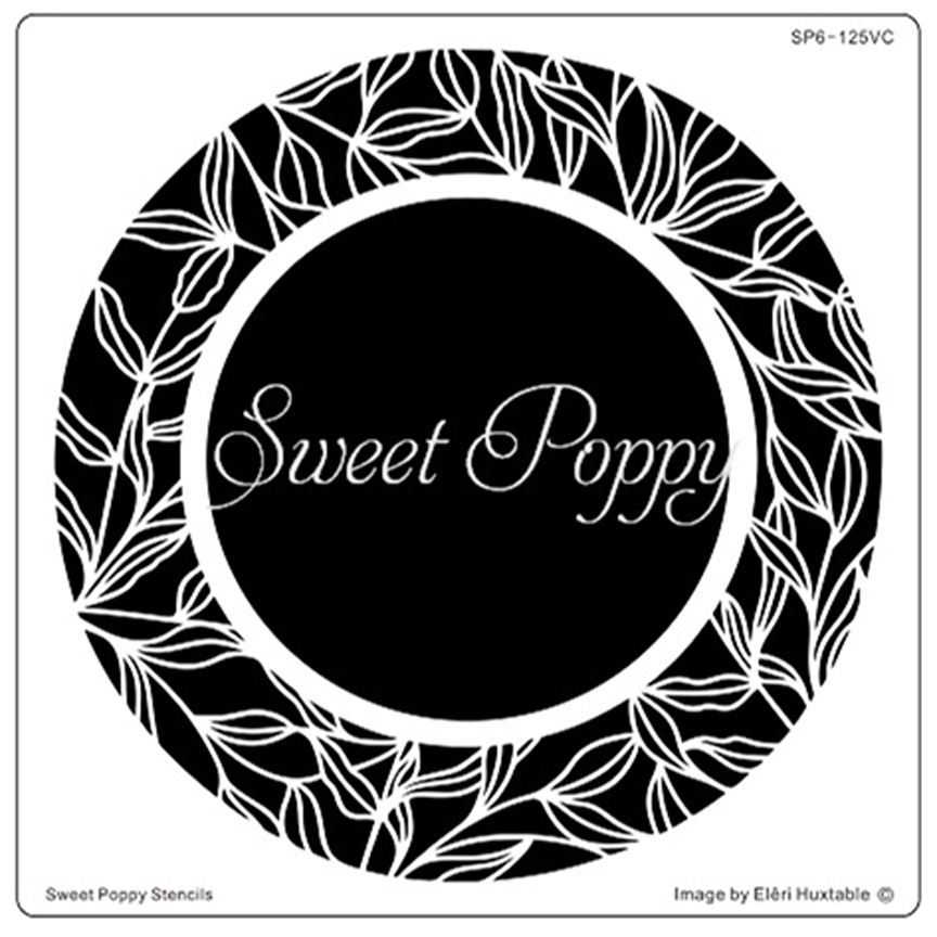Aperture Twisted Vine Circle Stencil by Sweet Poppy Stencils