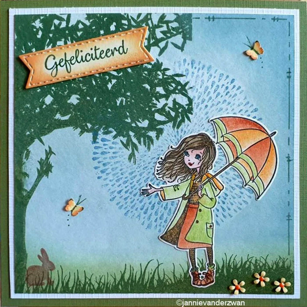 Texture Burst of Drops Stamp by Nellie's Choice