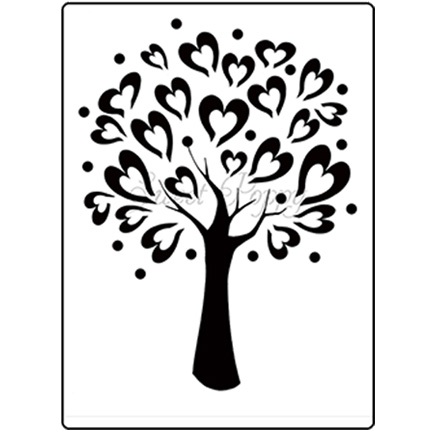 Tree of Love Stencil by Sweet Poppy Stencils *Retired*