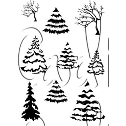 Winter Woods A7 Stamp Set by Card-io