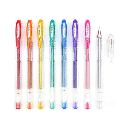 Sparkling Glitter 1.0mm Gel Pens, Set of 8 by Uni-Ball Signo – Del