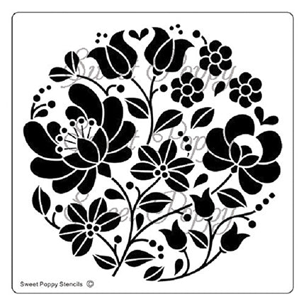 Snowflake Background Stencil by Sweet Poppy Stencils *Retired* – Del  Bello's Designs