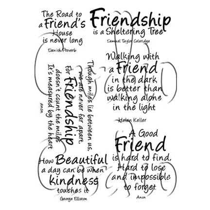 Friends A6 Stamp Set by Card-io