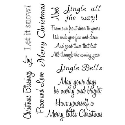 Christmas Sentiments A6 Stamp Set by Card-io