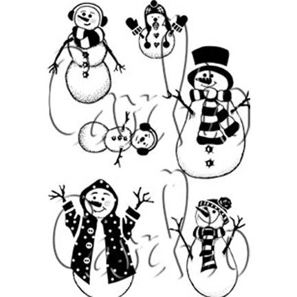 Snow Family A7 Stamp Set by Card-io