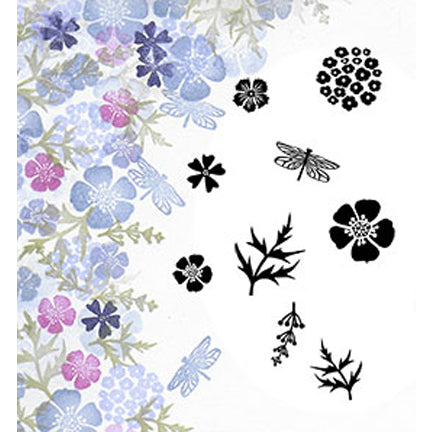 Majestix Wild Flowers Stamp Set by Card-io