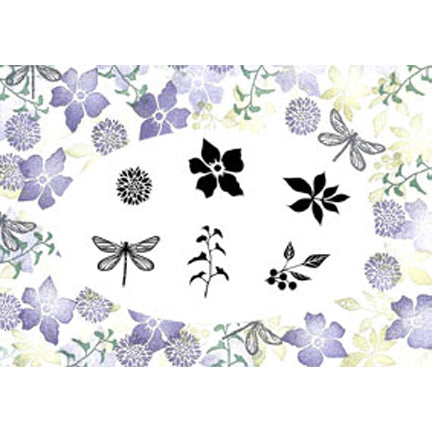 Majestix Early Spring Blooms Stamp Set by Card-io