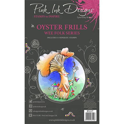 Wee Folk Series "Oyster Frills" A6 Stamp Set by Pink Ink Designs
