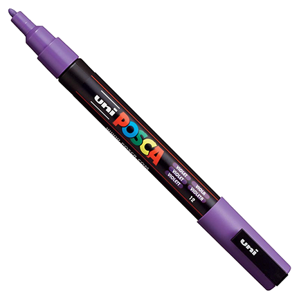 Uni POSCA Violet Fine Bullet Tip Paint Pen by Mitsubishi Pencil