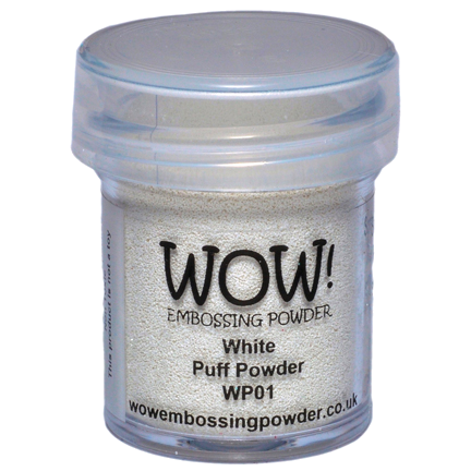 Embossing Powder, White Puff Powder by WOW!