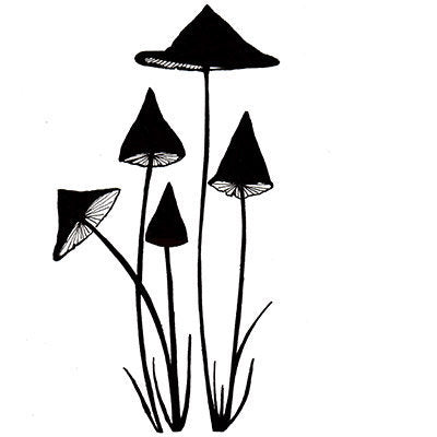 Slender Mushrooms (Miniature) by Lavinia Stamps