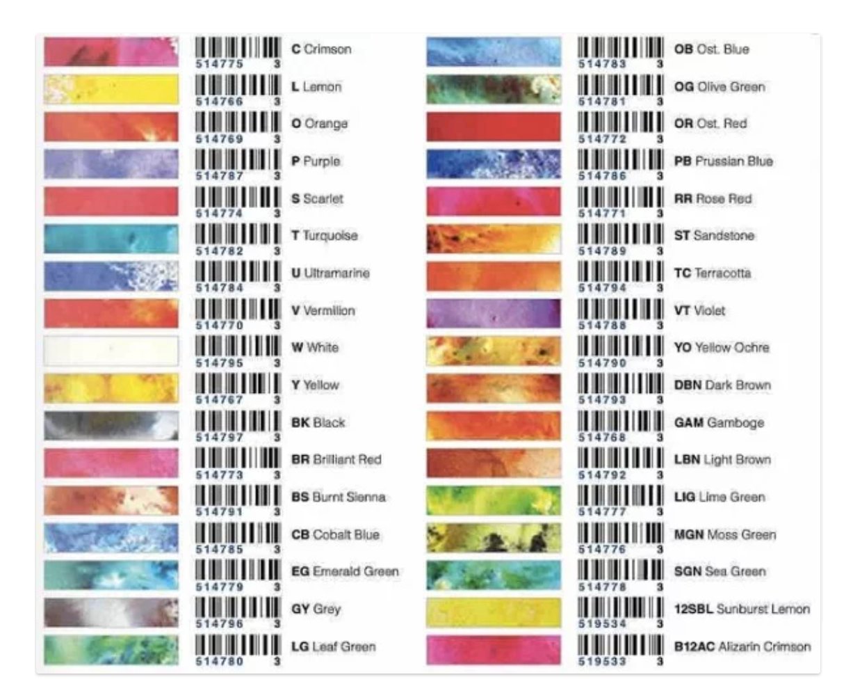 Brusho by Colourcraft Brusho Crystal Set 24 Color Colour (BRU85001) 